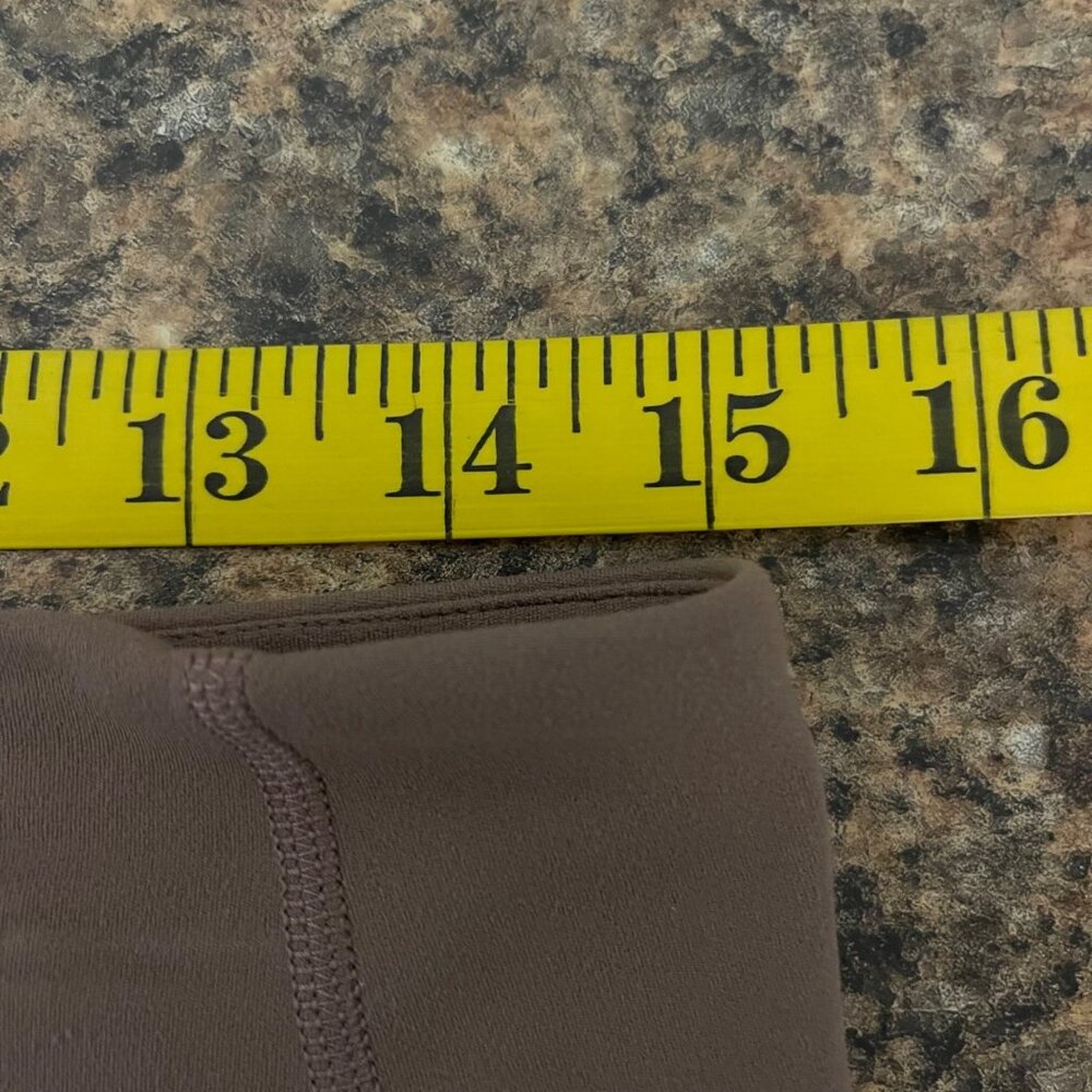 Lululemon Women Wide Leg Crop Pants Size 12 Brown Athleisure Yoga Gym Comfort - Picture 8 of 10